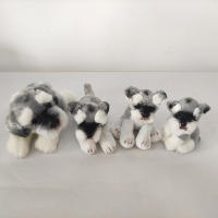 Muñeco De Peluche Kawaii Schnauzer Pequeño Suave Simulación Juguete De Peluche Para Niños Animal De Peluche Lindo Accesorio Fotográfico Regalo De Cumpleaños Para Niñas - details 0