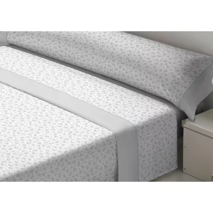 Tejidos Reina - Juego de Sábanas Tejidos Reina Desire Gris Cama de 180 - 1