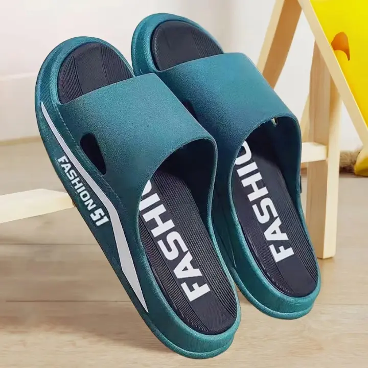 Nuevos Sandalias De Verano Para Hombre Moda EVA Suela Suave Casual Zapatillas Ligeros Playa Antideslizantes Para Interiores Y Baño - 1