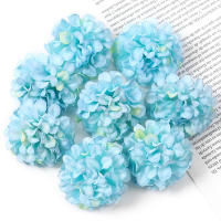 10Pcs Cabezas De Flores Artificiales De Seda Hydrangea Para Decoración De Bodas Fiestas Hogar DIY Corona Regalo Accesorio - details 5