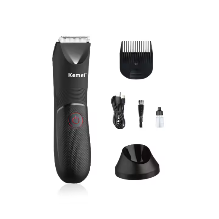 KM-1838 Nuevo dispositivo de depilación, corte de pelo, afeitado, recorte de patillas, depilación corporal completa, dispositivo de depilación con base USB - 1