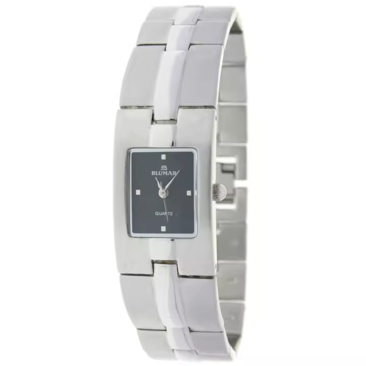 Blumar Bl-09315  Reloj Para Para Mujer Color Plateado - 1