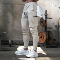 Nuevos Pantalones De Entrenamiento Para Hombre 2024 Primavera Y Otoño Color Sólido Deportivos Cómodos Para Exterior Y Fitness Con Bolsillos De Camuflaje - details 35