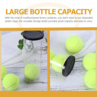 3pcs Contenedor De Bolas De Tenis Resistente Al Desgaste Botella De Almacenamiento De Bolas De Plástico Organizador Práctico Para Deportes - details 4