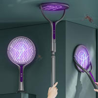 Nueva 2025 Mosquitera Eléctrica Recargable 2-en-1 2800V Con Lámpara Asesina De Mosquitos Y Bat Swatter Para El Control De Plagas - details 4