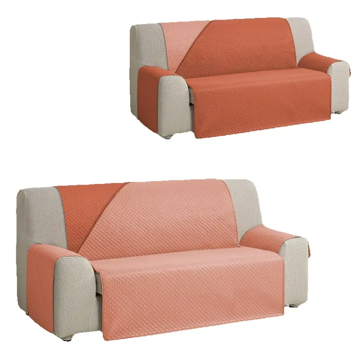 VALENTIA HOME Valentia Home - Funda Cubre Sofá Acolchada Reversible Rombo Bicolor para 1 a 4 Plazas - 13 Combinaciones de Colores - 1