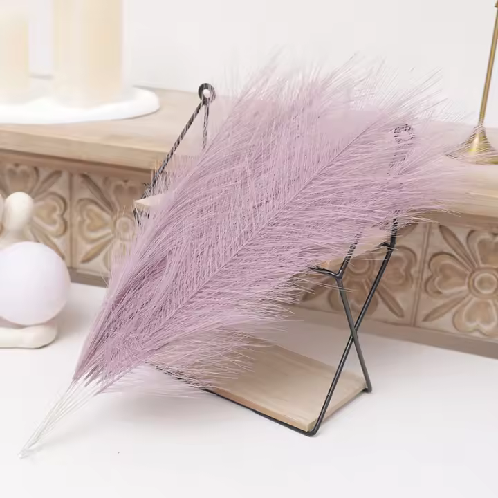 DociDaci 15pcs Flor De Pampas Artificial Para Decoración De Hogar Boda Fiesta Dormitorio Plantas Falsas Para Vaso Estilo De Hierba - 1