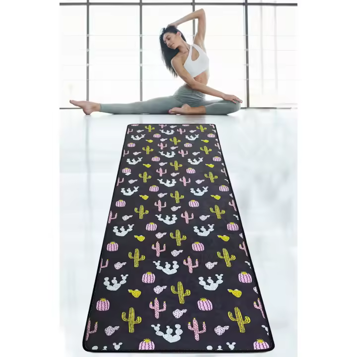 Alfombra de yoga cactus - 1