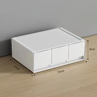 Caja De Almacenamiento Plegable Con Cajones Multifuncional Estilo Moderno Para Dormitorio Y Escritorio Organizador De Cosméticos Plástico Para El Hogar - details 4
