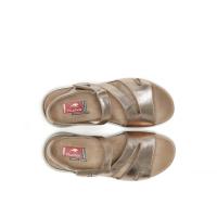 Sandalias planas de Mujer FLUCHOS F1478 CAVA SANDALIA TIRA VELCRO LAMINADO CAVA 35068 25V - details 3