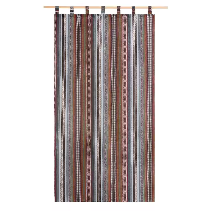 Lanovenanube - Cortina alpujarreña con trabillas RUSTICA Nº21 de 140x260 cm, Cortina de puerta exterior - 1