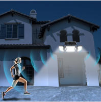 Luz Solar Exterior Ajustable Con 3 Cabezas Y 3 Modos Sensor De Movimiento Inalámbrico Impermeable 167 LEDs Luz De Punto Y Ancho - details 10