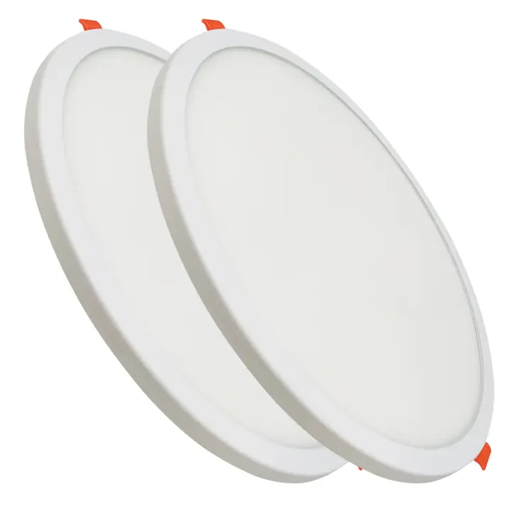 LED ATOMANT Placa Downlight LED Circular Plana 20W 1800 lúmenes para techo empotrable, foco LED de bajo consumo, corte ajustable de 50-180 mm, ideal para cocina, baño, pasillo o comercio, instalación sencilla y diseño ultrafino - 1