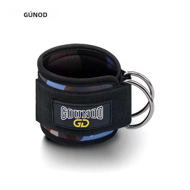 2pc/3pc GOUNOD Tirantes De Tobillo Para Fitness Cinturones De Soporte Ajustables Con Anillo D-Ring Para Ejercicios De Poder En El Gimnasio Con Hebilla Protección Deportiva - 1