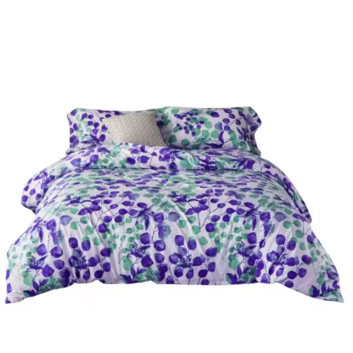 Juego de nórdica cama 135cm.80% algodón, 20% poliéster,modelo moderna juego completo para el frio con bajera. Muy suave. Funda edredón fácil lavado a máquina en agua fría. - 1