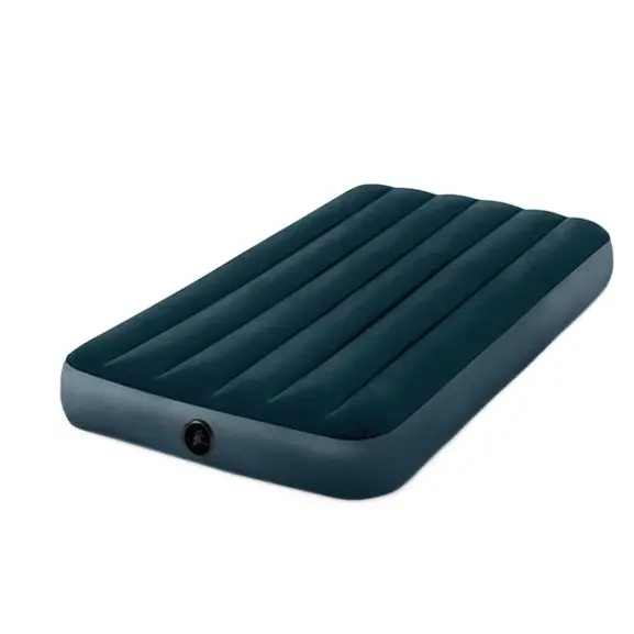 Cama inflable para el hogar, escritorio plegable individual y Doble para exteriores para el alcadero (dark Azul) - 1