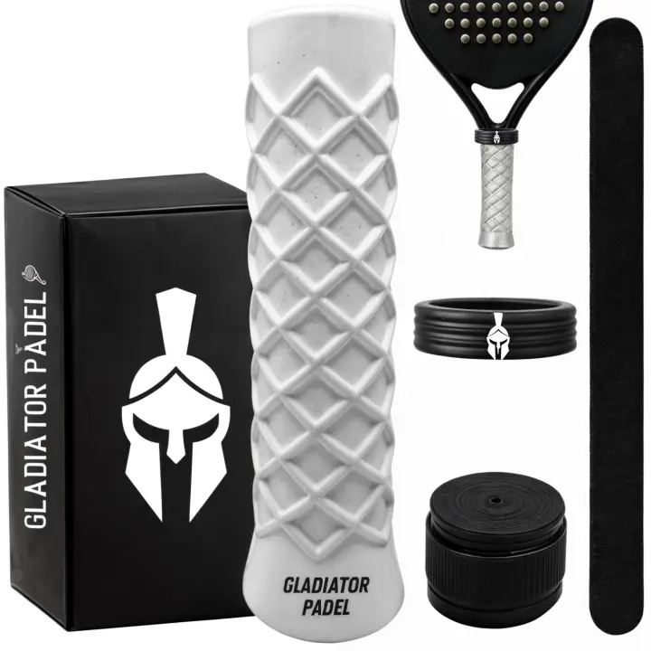 Grip Padel - Protector Pala Padel-Padel Accesorios-Grips Padel-Padel Grip-Accesorios Padel-Grip Pala Padel-EMPUÑADURA Pala Padel-Goma Grip Padel-ANTIVIBRADORES Padel-antivibrador Padel (Blanco) - 1