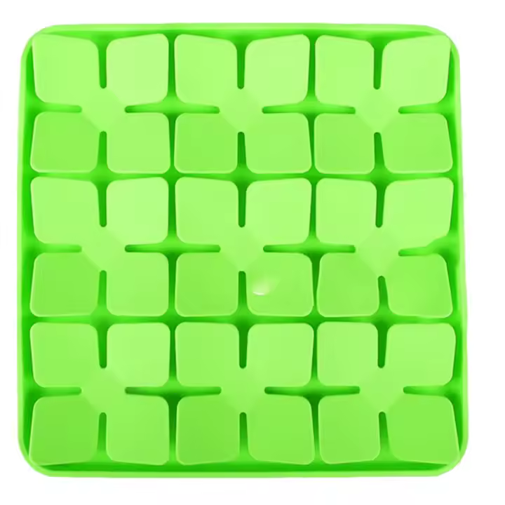 Alfombrilla de silicona para perros, alfombrilla interactiva para proteger la nariz del perro, para entrenamiento de olores y comer lentamente (verde) - 1