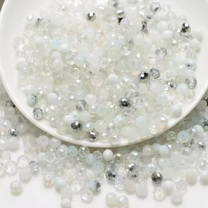 Cuentas De Vidrio Facetadas Redondelas 4MM 6MM 8MM Para Fabricación De Joyas Pulseras Collares Pendientes DIY Bebidas - 1