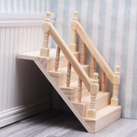 Miniatura De Escalera De Madera Para Casa De Muñecas 1:12 Escenografía De Escalera Sencilla Decoración De Habitación De Miniaturas - details 5