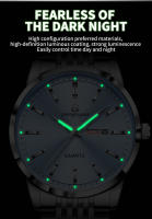 Reloj De Lujo PENGAGAR Para Hombre Resistente Al Agua Con Luminiscencia Fecha Día De La Semana Acero Inoxidable Reloj De Cuarzo Casual Con Caja - details 11