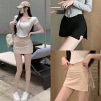 Falda Mini Bodycon Casual Para Mujer Con Abertura Lateral Cintura Alta Estilo Verano Polyester Transpirable A-Line - details 23