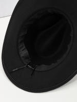 Sombrero De Vaquero Occidental Con Cinturón Curled Accesorios De Piel De Oveja Estilo Nacional Para Rendir Cuentas Y Actuaciones De Jazz - details 2
