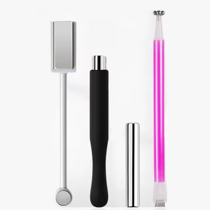 4PCS Herramienta De Mejora De Uñas Magnética Multifuncional Patrón De Piedra Absorción De Gel De Uñas Barra Magnética Para Arte De Uñas - 1