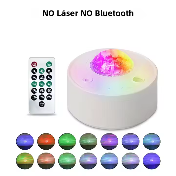 Lámpara De Proyección Galaxia Aurora Estelar Con Música Bluetooth Luz Nocturna Creativa Decoración Para Dormitorio Regalo Original - 1