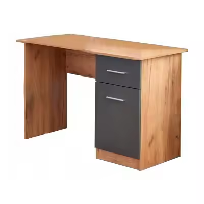 Mesa de oficina Houston 543, Muebles ES, Con cajones, Con puertas, 120 x 78 x 55cm - 1