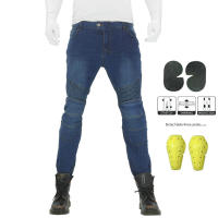 Pantalones De Moto Para Hombres OVUIWEN Jeans Protectores De Equipamiento Para Ciclismo Y Motocross Trousers De Viaje - details 4