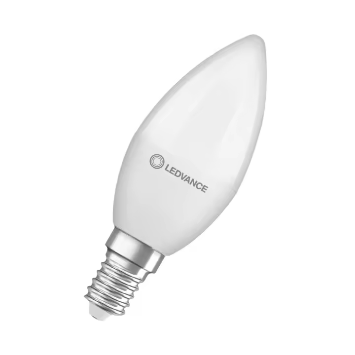 Ledvance-Osram | [LVE-4099854049323] Ledvance/Osram Bombilla LED "Classic" E14 4,9W 470Lm 2700K 200º IP20 - Blanco Muy Cálido - 1