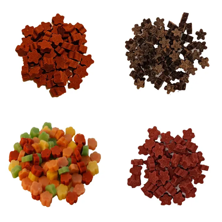 Pack de Premios XL para perros Golden 22k: variado de frutas, carne de oca, avestruz y salmón de alta calidad - ¡Premios irresistibles para perros de todas las razas y tamaños! - 1