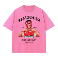 Camiseta De Algodón Vintage Lavada Anime Hajime No Ippo Kamogawa Boxing Gym Para Hombres Y Mujeres Y2K Hip Hop Top De Verano - details 3