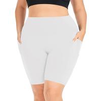 Leggings De Verano Para Mujer Talla Grande CINCO Puntos Con Estiramiento Yoga Deporte Outer Wear Transpirable Y Suave - details 6