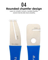 Llave De Corrección De Disco Para Bicicleta TOOPRE Herramienta De Mantenimiento Y Ajuste De Frenos De Disco Con Cepillo De Freno - details 5