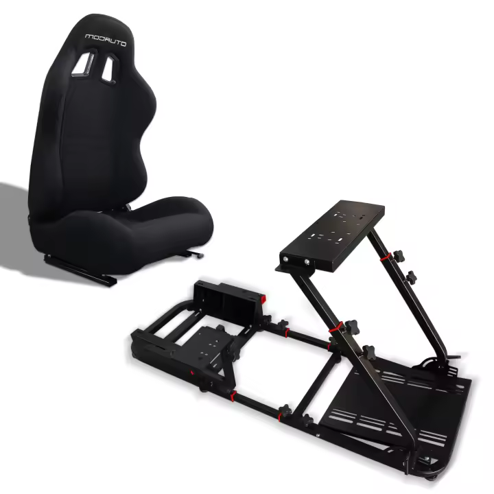 MODAUTO Cockpit SimRacing, Soporte de Simulacion, Estructura de SimRacing+Asientos Opcional - 1