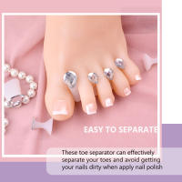 8Pcs Separadores De Dedos Para Pintura De Uñas De Silicona Suave Para Pedicura Conjunto De Espaciadores Para Pies - details 1