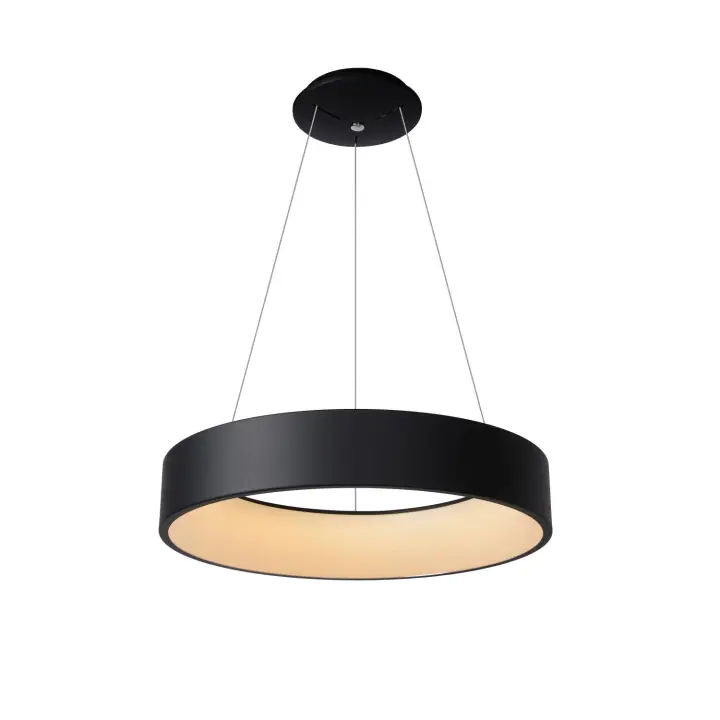 Lucide TALOWE LED - Lámpara colgante - Ø 60 cm - LED Regul. - 1x39W 3000K - Negro - 1