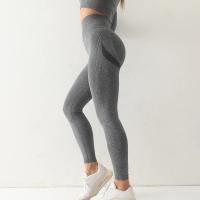 Leggings Deportivos Sin Costuras Para Mujer Cintura Alta Elástica Sólida Yoga Gimnasio Entrenamiento Pantalones De Correr Accesorios De Gimnasio - details 7