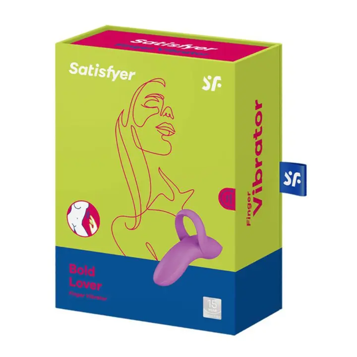 SATISFYER BOLD LOVER DEDO VIBRADOR ROSA OSCURO - 1