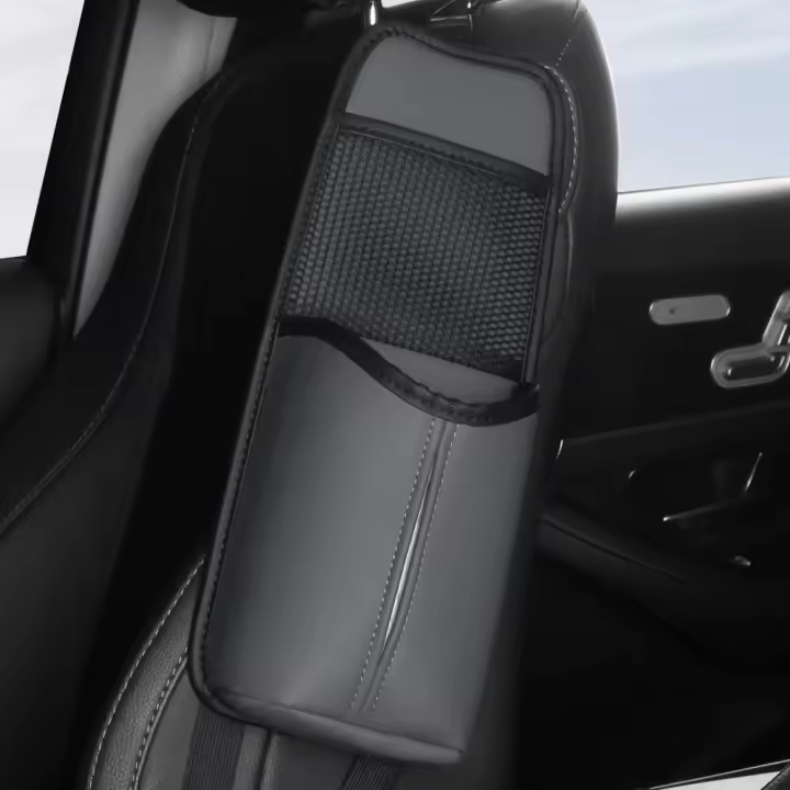 Organizador Lateral De Asiento De Coche En Cuero PU Multifuncional Accesorios De Almacenamiento Para Asiento Frontal De Auto - 1