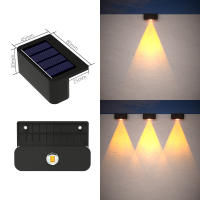 Lámparas De Pared Solares LED Para Exteriores IP65 Impermeables Iluminación Decorativa Para Jardín Y Escaleras Montaje En La Pared Sin Cable - details 7