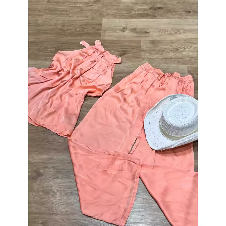 BLUSA SIN MANGA Y PATALON FLUIDO - 1
