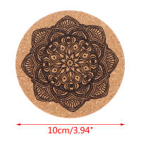 Juego De 12 Cojines De Madera Redondo Para Taza Con Soporte Ecológico Resistente Al Calor Para Mesa De Cocina Accesorio De Decoración Nórdica - details 5