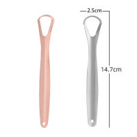Limpieza Oral Limpieza De Lengua Con Escobilla De Acero Inoxidable Herramienta De Higiene Oral Tipo Abierto Para Limpiar La Lengua - details 2