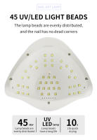 Lámpara De Secado De Uñas Sun X5 Max 45 LED/UV Con 4 Tiempos Y Sensor Automático Para Profesionales Herramientas De Arte De Uñas - details 4