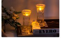 Lámpara De Noche LED Cristal Diamante Transparente En Acrílico Para Dormitorio Lámpara De Lectura De Mesa Iluminación De Ambiente - details 1