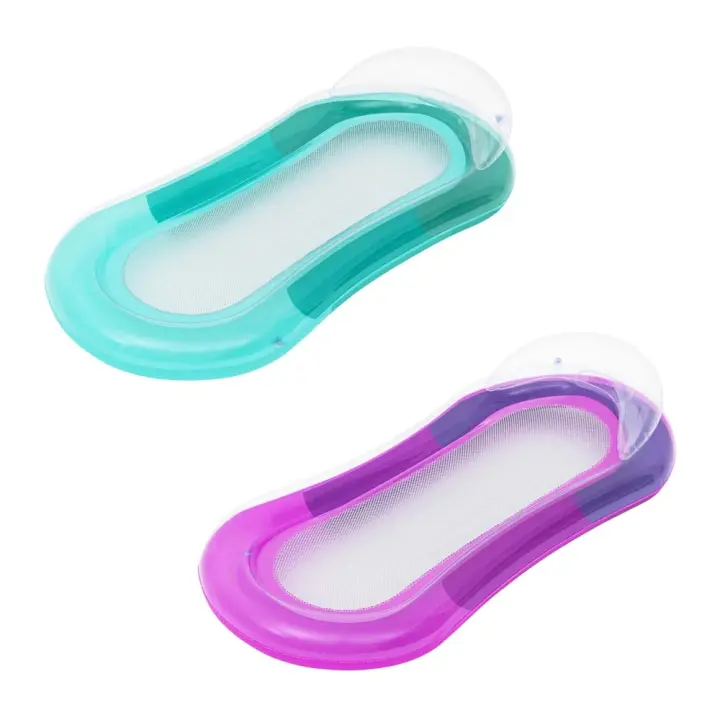 Colchoneta Hinchable with Red Confort y Frescor en la Piscina o en el Mar Reposacabezas Hinchable - 1