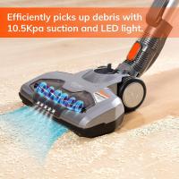 Aspirador de varilla sin cable, 4 en 1, multiusos, gran depósito de polvo de 1.3L , batería extraíble, tubo de extensión, ligero y con luz LED; - details 1